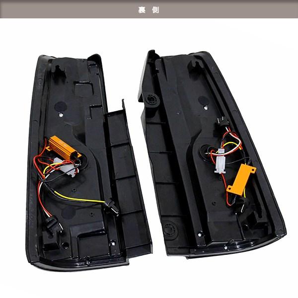 スズキ ジムニー JB23W JB33W ジムニーシエラ JB43W ファイバー LED 縦型 テールランプ スモーク レッド テールライト 左右セット_2