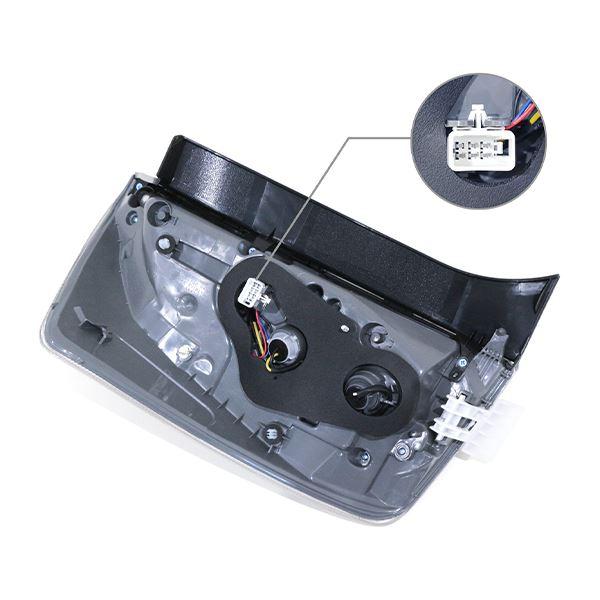 ю US後期ルック トヨタ プリウス 30系 前期/後期 PHV LED テールランプ 全灯化仕様 テールライト サイドマーカー レッド/クリア/ブラック_1