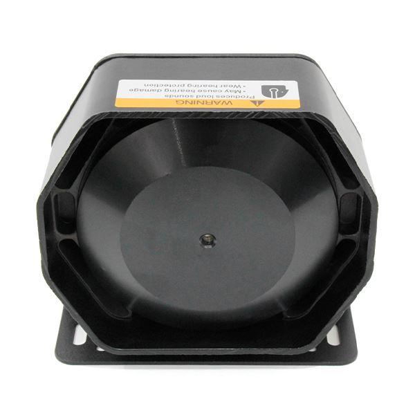 ю 《薄型》 サイレンアンプ 200W 8Ω 150×150×60mm 覆面仕様 拡声器用