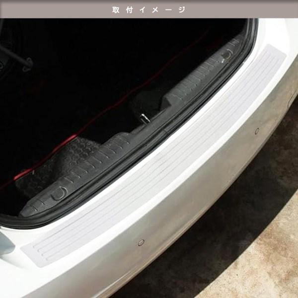 リアバンパーガード デリカ D5 CV5W グレー ラバー製 リアステップ