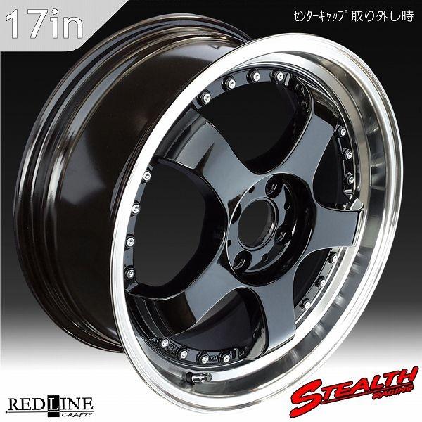 ステルスレーシング K35 17X7.0J OFF+42 PCD100 人気の2段スーパー