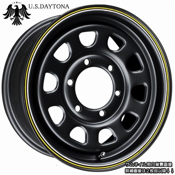 U.S.Daytona デイトナ マットブラックカラー ホイール4本セット 200系