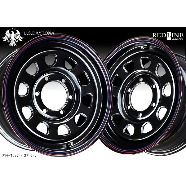 U.S.Daytona デイトナ ブラックカラー ホイール4本セット 16x7