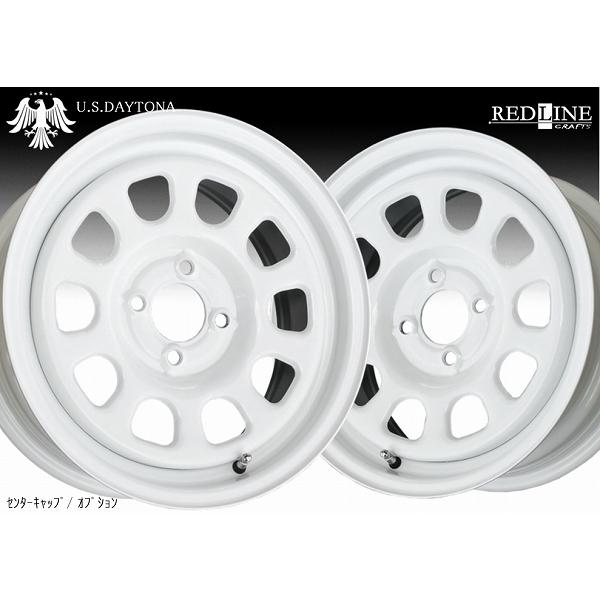 U.S.Daytona デイトナ 15x7.0J オフセット+40 PCD100 ホワイトカラー