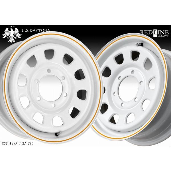 U.S.Daytona デイトナ ホワイトカラー ホイール4本セット 16x6.5J OFF+