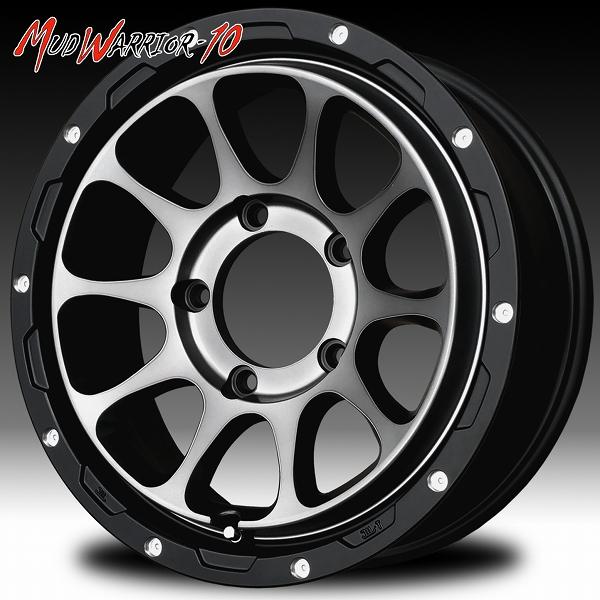マッドウォーリアー10 MW-10 16x5.5J OFF+20 PCD139.7 新品ホイール 4