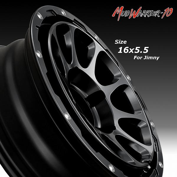 マッドウォーリアー10 MW-10 16x5.5J OFF-5 PCD139.7 新品ホイール 4本 