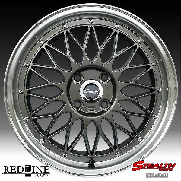 ステルスレーシング ME01 16x5.5J 軽四用/人気のメッシュ KENDA KR20 165/50R16 タイヤ 4本セット｜wheel-station｜02