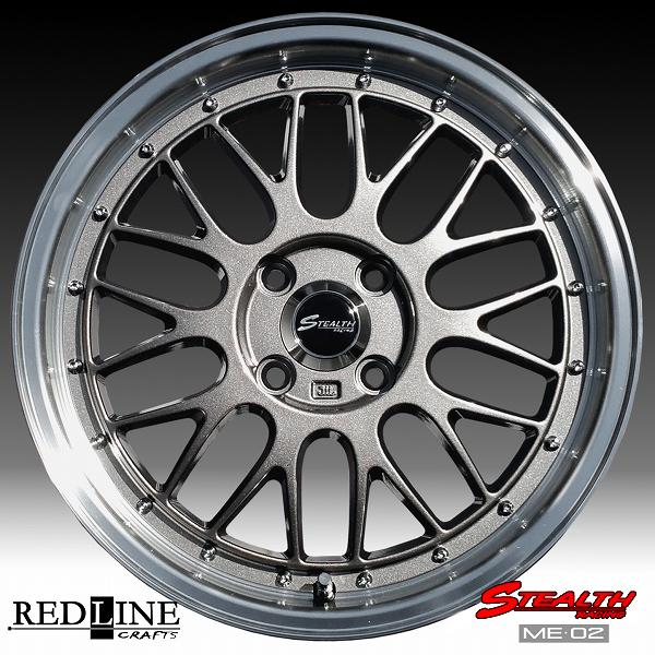 ステルスレーシング ME02 新製品 ドレスアップサイズ, 16x5.5J 軽四