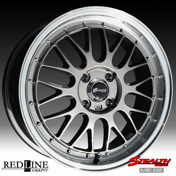 ステルスレーシング ME02 新製品 ドレスアップサイズ, 16x5.5J 軽四