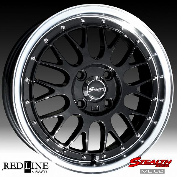 ステルスレーシング ME-02 新製品 ドレスアップサイズ 15x5.5J 軽四