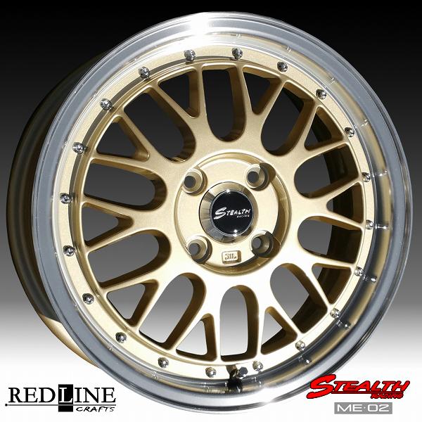 ステルスレーシング ME-02 新製品 ドレスアップサイズ 15x5.5J 軽四