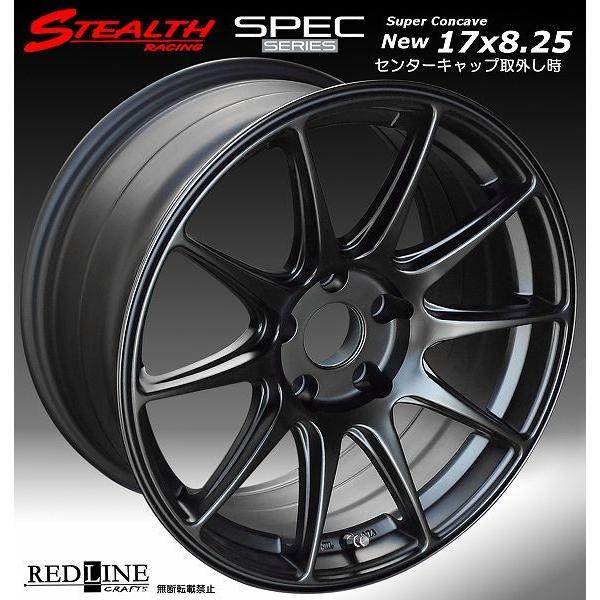 ステルスレーシング SPEC-01 17X8.25J+20 PCD114.3 ホイール 4本 ステルスレーシング SPEC-01 17X8.25J+20 PCD114.3 ホイール 4本