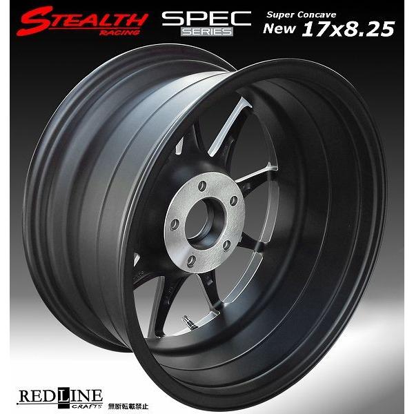 ステルスレーシング SPEC-01 17X8.25J+20 PCD114.3 バラ売り2本セット