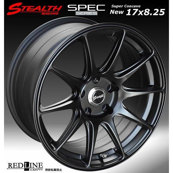 ステルスレーシング SPEC-01 前後異幅 (F)17X8.25J (R)17X9.25J 4本