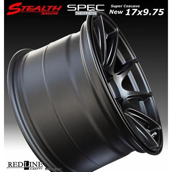 ステルスレーシング SPEC-01 17X9.75J+25 PCD114.3 バラ売り2本セット