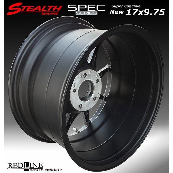 ステルスレーシング SPEC-01 17X9.75J+25 PCD114.3 バラ売り2本セット