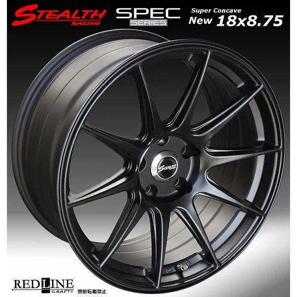 ステルスレーシング SPEC-01 前後異幅 (F)18X8.75J (R)18X9.75J 4本