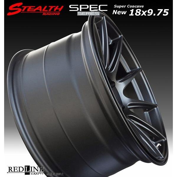 ステルスレーシング SPEC-01 前後異幅 (F)18X8.75J (R)18X9.75J 4本