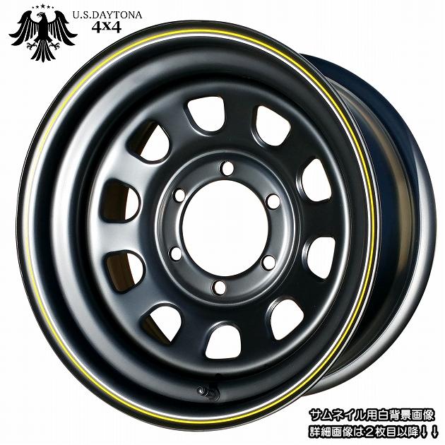 U.S.Daytona 4X4 ホイール4本セット 16x8.0J OFF ±0 PCD139.7 装着
