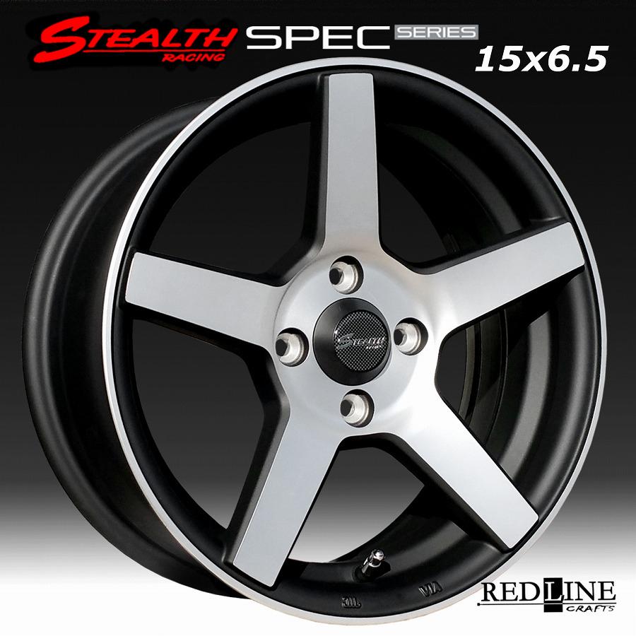 ステルスレーシング SPEC-02 15x6.5J OFF+38 PCD100/4H コンケイブ形状 ホイール 国産コンパクトカー リッターカークラス｜wheel-station｜03