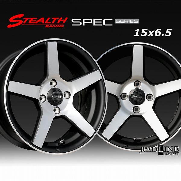 ステルスレーシング SPEC-02 15x6.5J OFF+38 PCD100/4H コンケイブ形状 ホイール 国産コンパクトカー リッターカークラス｜wheel-station｜02