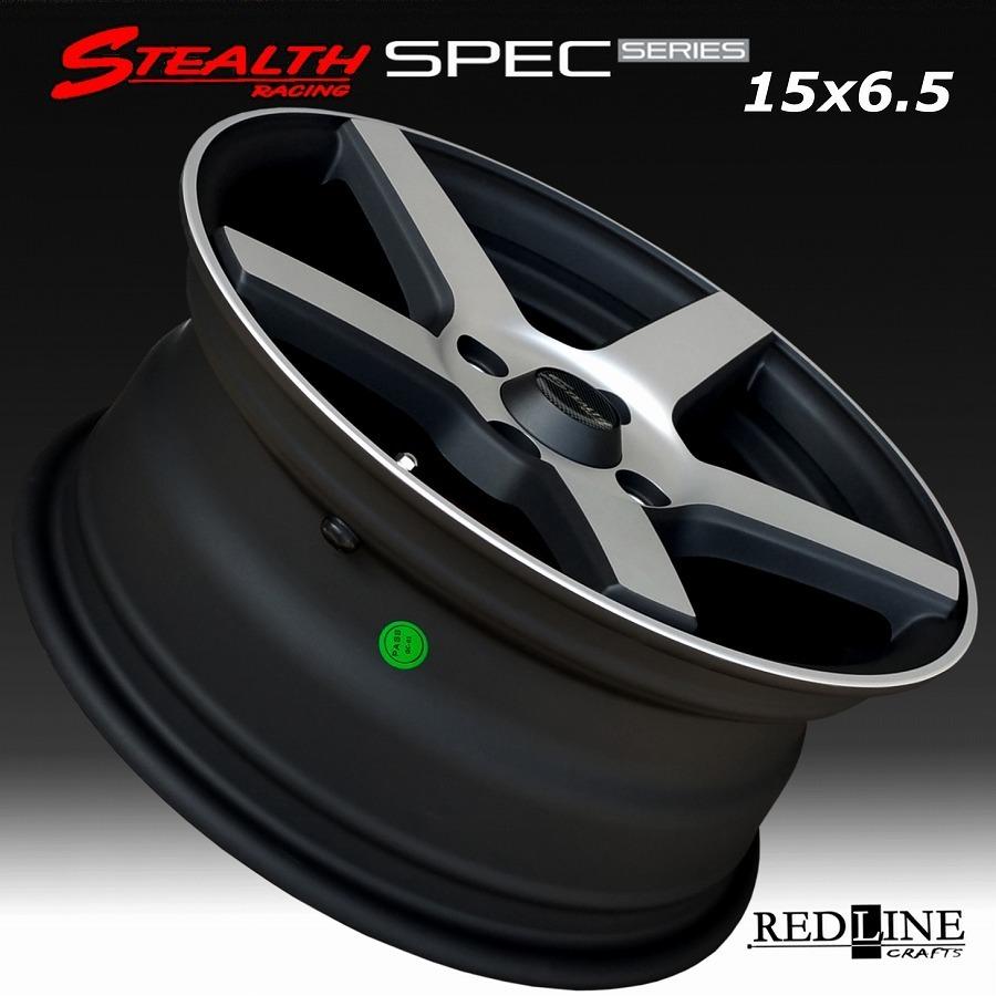 ステルスレーシング SPEC-02 15x6.5J OFF+38 PCD100/4H コンケイブ形状 ホイール 国産コンパクトカー リッターカークラス｜wheel-station｜04