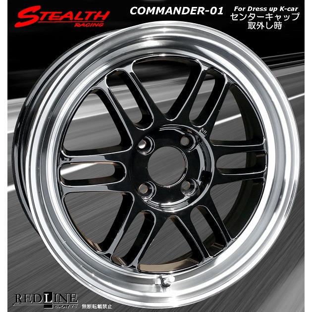 KENDA（ケンダ） STEALTH Racing COMMANDER 01 精悍ブラック色 軽四用