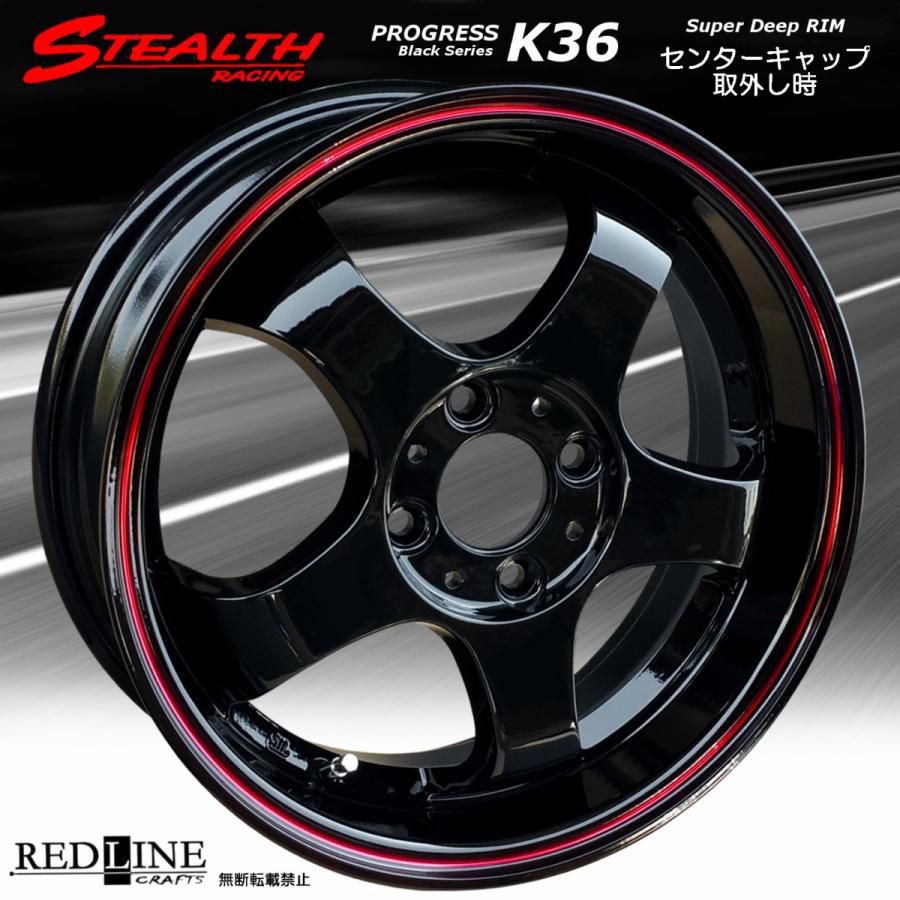 ステルスレーシング K36 Black Series 15x5.5J 軽四用/人気の ステルスレーシング K36 Black Series 15x5.5J 軽四用/人気の
