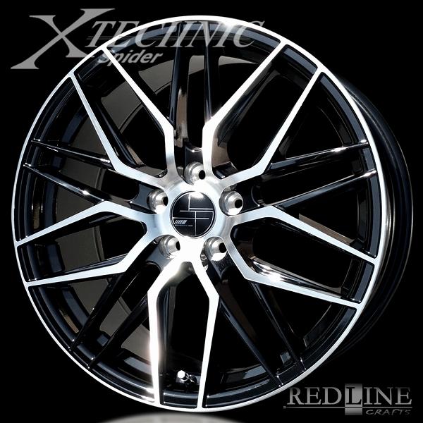 X-TECHNIC Spider 17x7.5J OFF+48 5H/PCD100 精悍な見た目のスパイダー