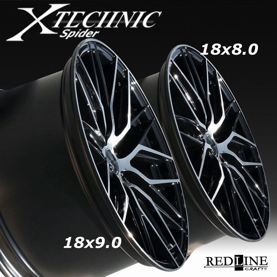 X-TECHNIC Spider (F)18x8.0J+35 (R)18x9.0J+35 5H/PCD114.3 精悍な見た目のスパイダーメッシュ ホイール 4本セット｜wheel-station｜03