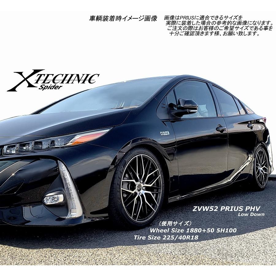 X-TECHNIC Spider (F)19x8.5J+40 (R)19x9.0J+40 5H/PCD114.3 精悍な