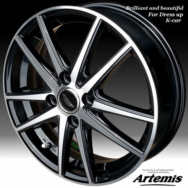 Artemis MA-01 綺麗な軽四用 15in ホイール Hankook 165/45R15 タイヤ