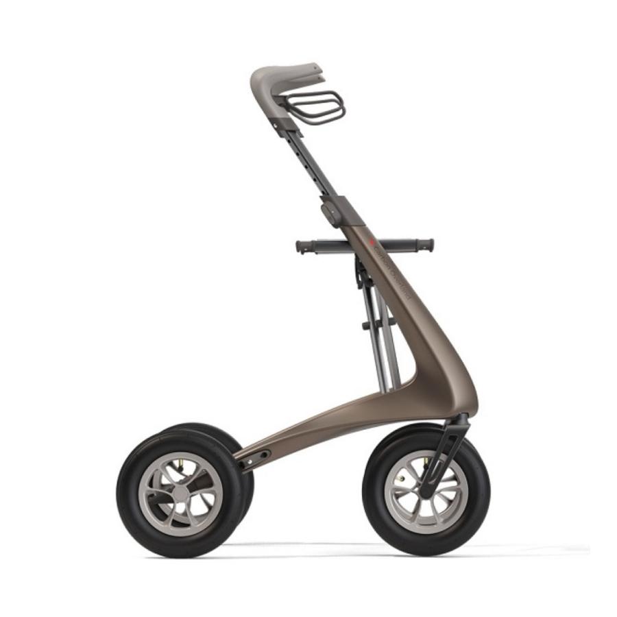 ByACRE(バイエーカー)カーボン・オーバーランド <BNTブラウンメタリック> 歩行器 屋外用 高齢者 介護用品 歩行車 ロレータ シルバーカー 手押し車 歩行器 byACRE(バイエーカー)カーボン・オーバーランド専用 杖ホルダー