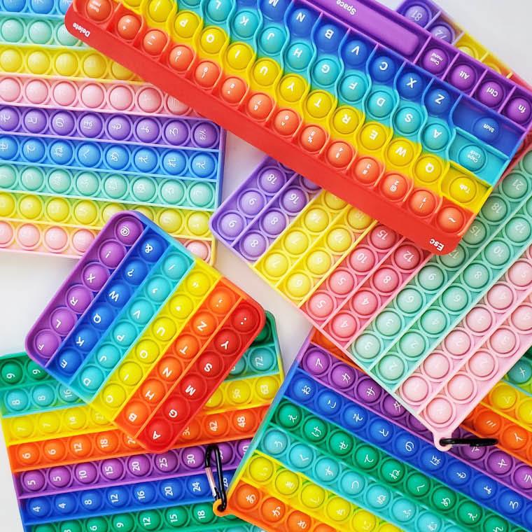 CIARA プッシュポップ バブル ゲーム 知育玩具 キーボード 日本語 数字