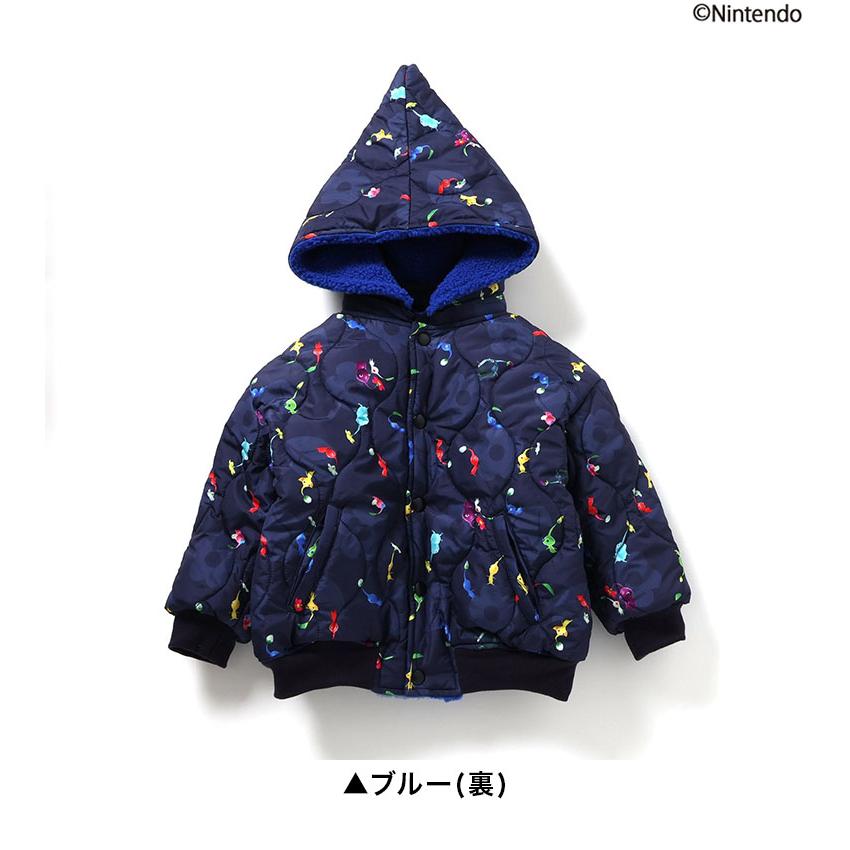 子供 ブルゾン ピクミン リバーシブル ボア 男の子 女の子 キッズ 子供服 80 90 赤ちゃん かわいい おしゃれ プレゼント ギフト 夏の画像