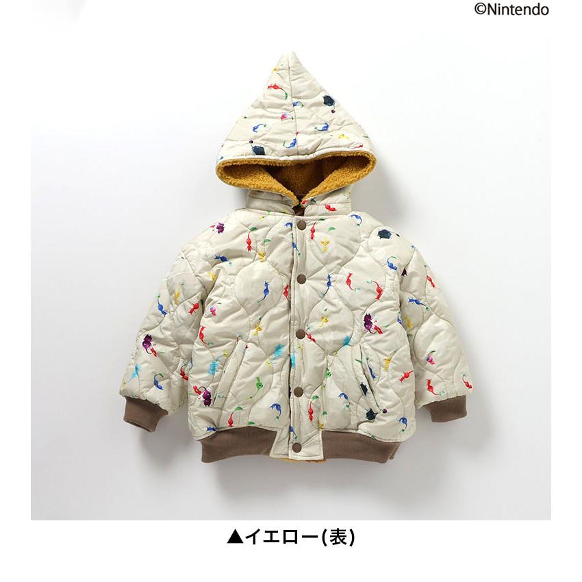 子供 ブルゾン ピクミン リバーシブル ボア 男の子 女の子 キッズ 子供服 80 90 赤ちゃん かわいい おしゃれ プレゼント ギフト 夏の画像