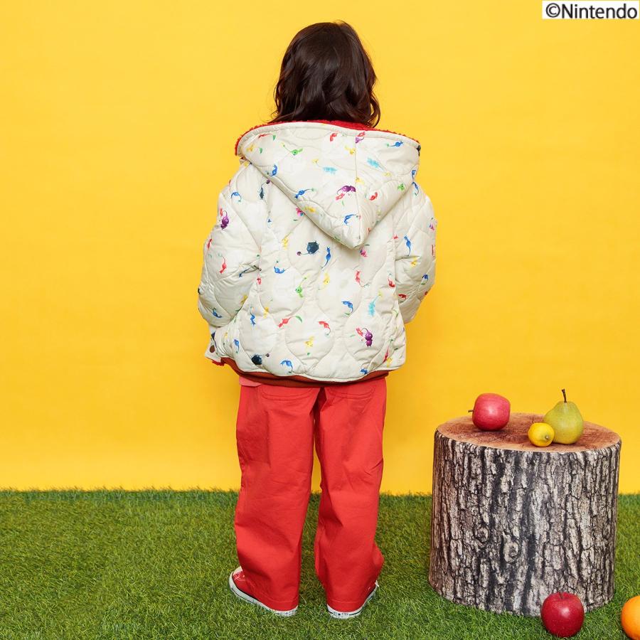 子供 ブルゾン ピクミン リバーシブル ボア 男の子 女の子 キッズ 子供服 80 90 赤ちゃん かわいい おしゃれ プレゼント ギフト 夏の画像