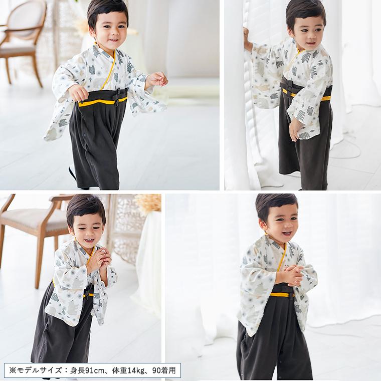 CIARA ベビー袴 男の子 袴ロンパース 初節句 子供の日 赤ちゃん 端午の