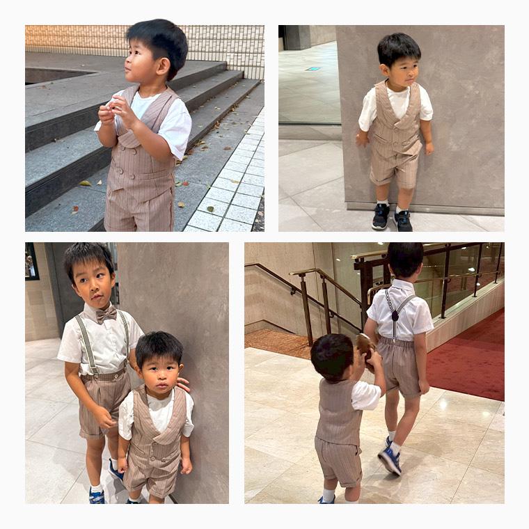 CIARA 新作 男の子 フォーマル 夏 半袖 セットアップ スーツ 子供服