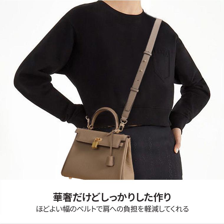 CIARA ショルダー ストラップ バッグ 付け替え 黒 合皮 レザー 単品