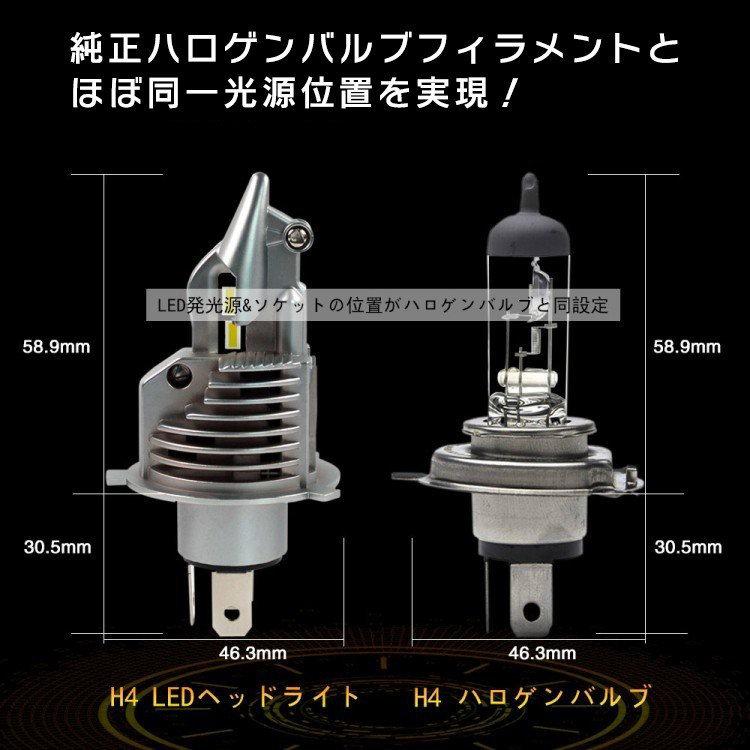 LED H4 LA-FI LEDヘッドライト Hi/Lo バルブ バイク用 SUZUKI スズキ スカイウェイブSSJBK-CJ46A 1灯 LED化へ whiplinks｜whiplinks｜04