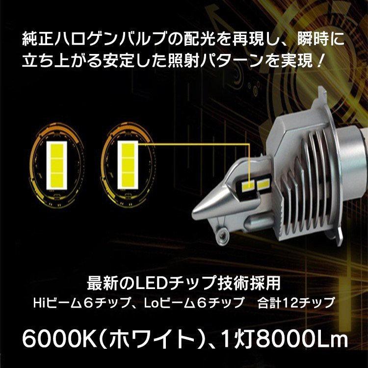 LED H4 LA-FI LEDヘッドライト Hi/Lo バルブ バイク用 SUZUKI スズキ スカイウェイブSSJBK-CJ46A 1灯 LED化へ whiplinks｜whiplinks｜07