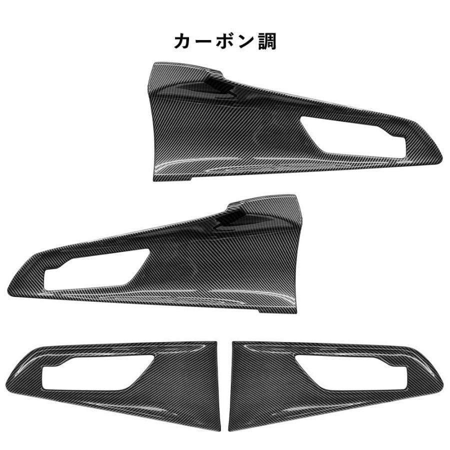 プリウス 60系 インナー ドア ハンドルパネル インテリアパネルカーボン調 新型プリウス プリウス60系 ドアパネル ドアパネルカバー インナードア
