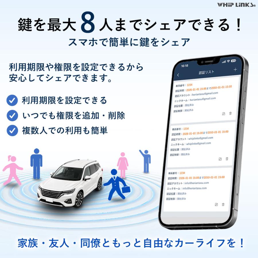 スマートデジタルキーキット 車用 スマートキー化キット スマホ連動
