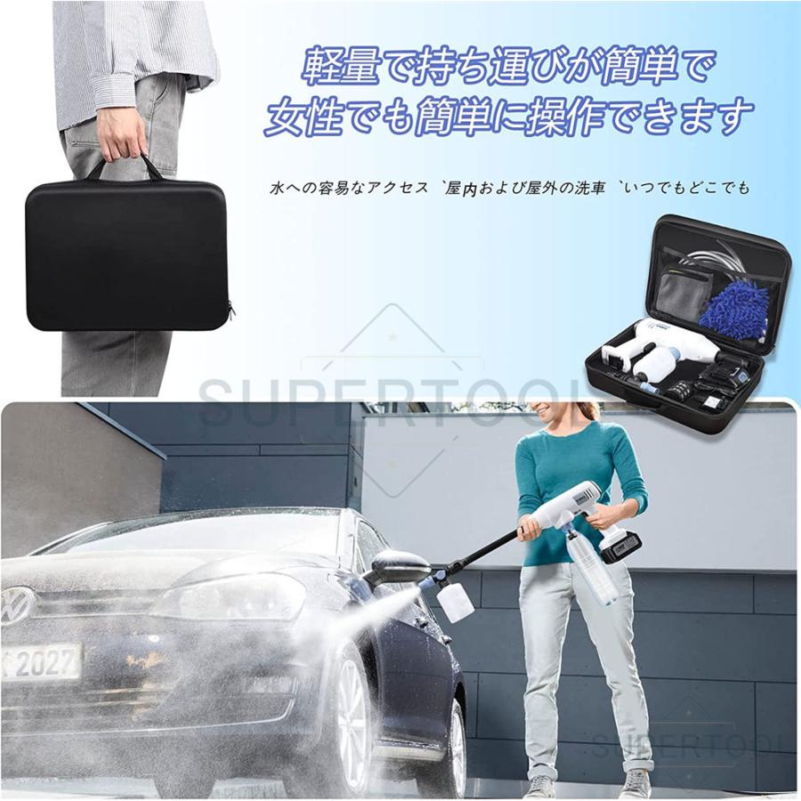 新品　高圧洗浄機　コードレス　充電式　持ち運び便利　キャンプ用品　軽量　強力 Amazon | 【2024新登場強化版】高圧洗浄機 コードレス 充電式