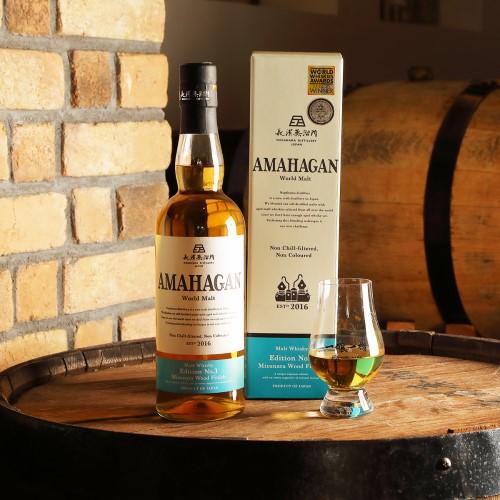 送料無料 AMAHAGAN World Malt Edition No.3 Mizunara Wood Finish アマハガン ワールドモルト ウイスキー 第三弾 ミズナラウッドフィニッシュ 700ml 47度 |  | 02