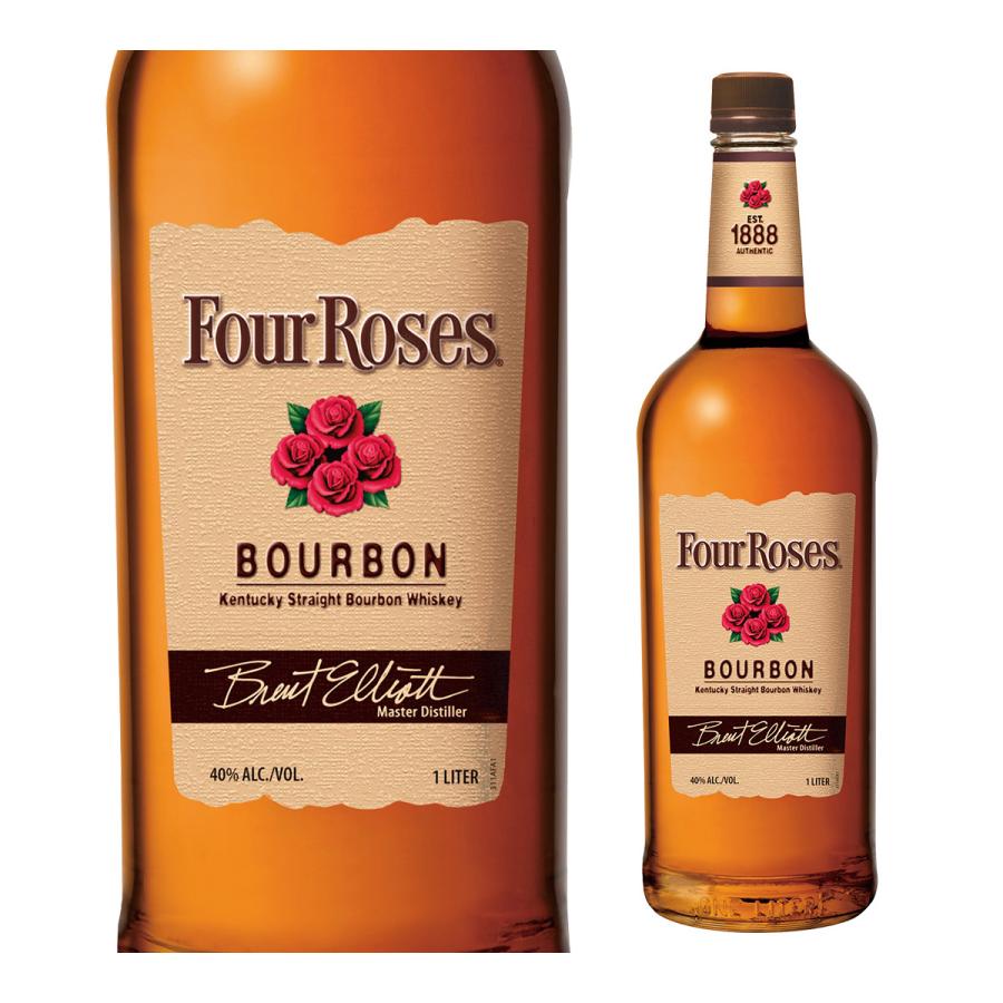 フォアローゼズ イエロー 1000ml (1L ) 40度 バーボン ウイスキー Four
