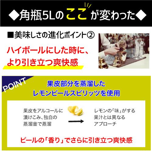 7/30 P+3％ 送料無料 新 サントリー 特製 角瓶 5L(5000ml) 業務用 長S