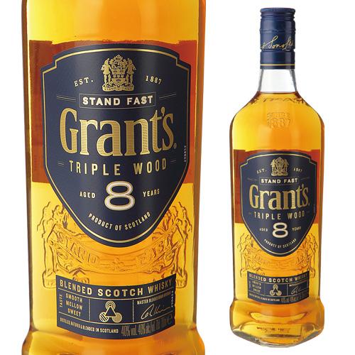 9/15 P+3％ ウイスキー グランツ トリプルウッド 8年 700ml 40度